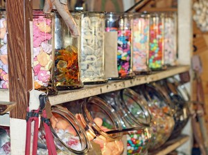 Jars of sweets