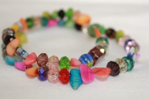 multi coloured beads